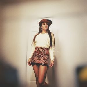 Mini Skirt: Floral & lace (upholstery-esque)